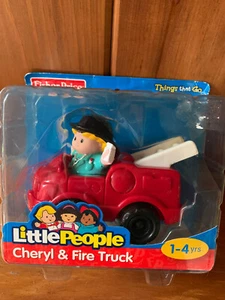 Fisher Price Little People Cheryl & Fire Truck NEU - Bild 1 von 1