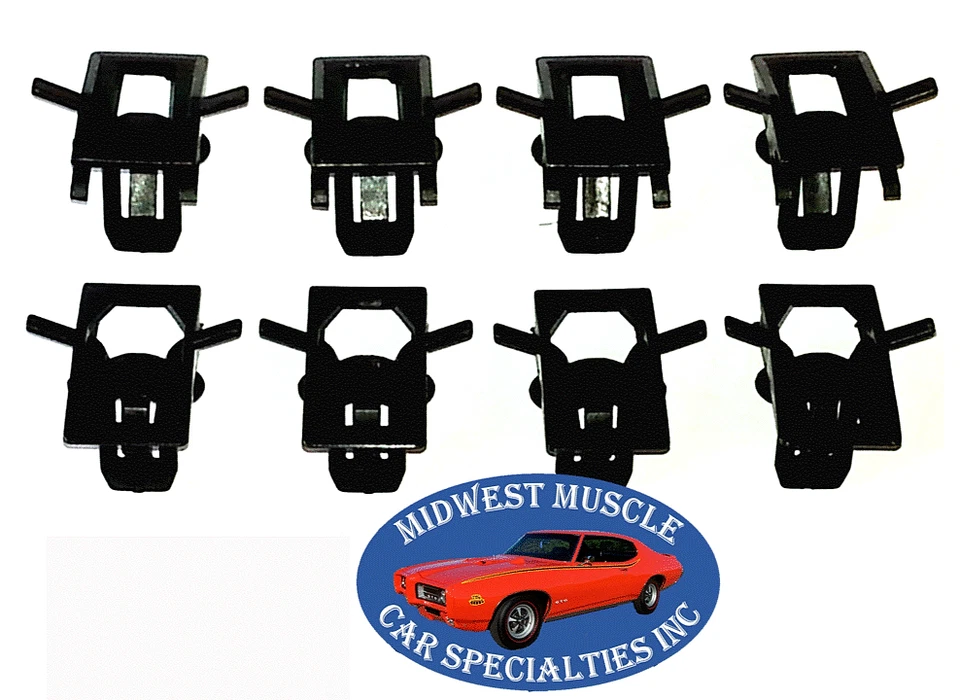 GM Windshield Window Headliner Pillar Trim Garnish Moulding Molding Clips 8pc D - Imagem 1 de 4