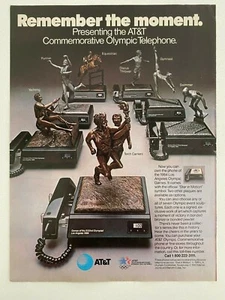 AT&T Commemorative Olympic Telephone Vintage 1983 Print Ad - Picture 1 of 1