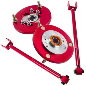 2x Rear Adjustable Camber Control Arms & Front Camber Plate For BMW E36 92-98 - Picture 1 of 12