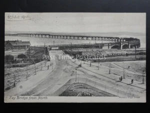 Scotland: Tay Bridge from North c1911 by Morris's, High Street - Picture 1 of 2