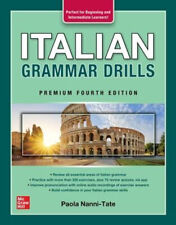 NEW Italian Grammar Drills, Premium Fourth Edition By Paola Nanni-Tate Paperback