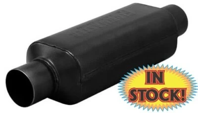 Глушитель Flowmaster 12512409 - Super HP-2 2-1/2 дюйма X 12 дюймов - короткий 409 SS черный - Изображение 1 из 3