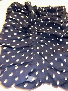 Minigonna Tanya Taylor arricciata a pois taglia 2 blu navy/bianchi nuova con etichette - Foto 1 di 9