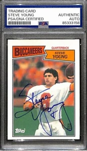 Steve Young HOF Signed/Autographed 1987 Topps #384 Tampa Bay Bucs PSA/DNA 190925 - Picture 1 of 1