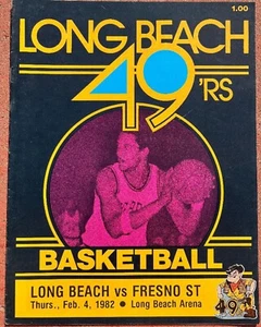 Programa de baloncesto 2/4/82 Fresno State @ Long Bech State NCAA - Imagen 1 de 1