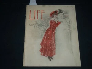 1905 JANUARY 5 LIFE MAGAZINE - JAMES M. FLAGG ILLUSTRATION - NEW YEAR - B 6161 - Imagen 1 de 4