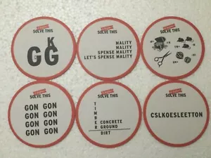 6 Narragansett Beer 2024 Rebus Puzzle Coasters Rhode Island #7 - Picture 1 of 2