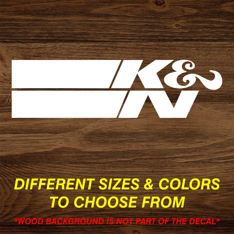 K&N Air Oil Filter KN Logo JDM - Vinyl Decal Sticker - CHOOSE Size & Color