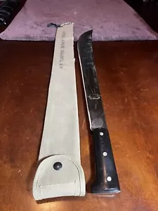 Vtg Machete made In Czechoslovakia Possible WWII Era w/WWII Sheath for a M8 - Picture 1 of 12