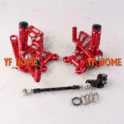 Motorcycle Rear Set Rearsets Foot Peg Pedal fit Aprilia RSV4 2009 - 2014 Red - Image 1 of 4