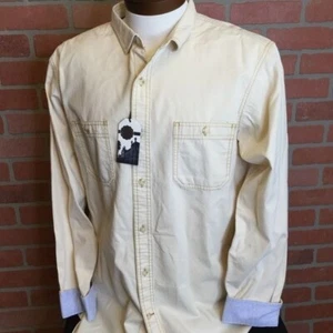 NWT Cremieux Cambridge Collection Mens Button Front Shirt Size L Preppy - Picture 1 of 16