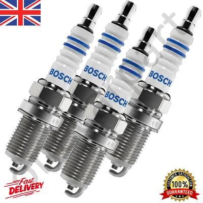4 Bosch Spark Plugs For Vauxhall Astra Corsa Meriva Vectra Signum Zafira - Image 1 of 3