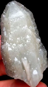 Candela Elestiale Scheletrica Naturale 50g QUARZO Cristallo Interno Mongolia&Fluorite s655 - Foto 1 di 10