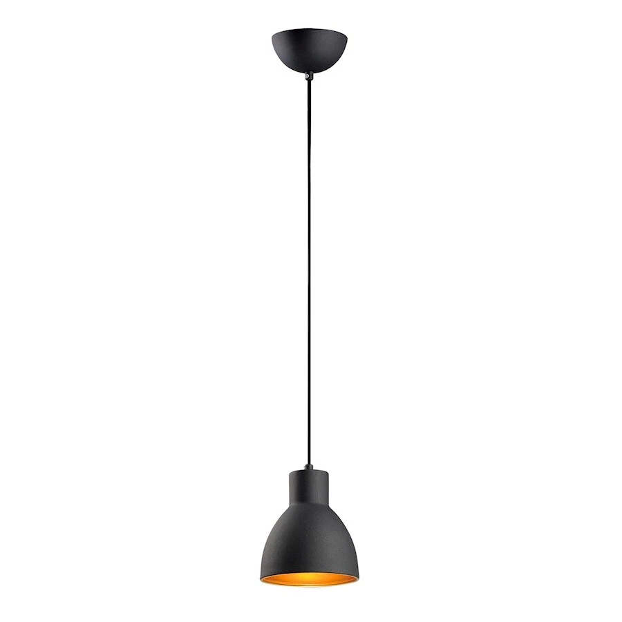 Colgante Maxim Lighting Cora 1 Luz, 7" Negro/Dorado - 11020BKGLD, 7' Negro/Dorado - Foto 1 de 1