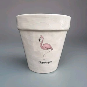 Flamingo Keramik Übertopf 4,5" - Bild 1 von 2