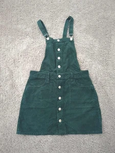 Pacsun Overall Rock Damen klein grün Cord Knopfleiste Latz 100% Baumwolle Mini - Bild 1 von 7