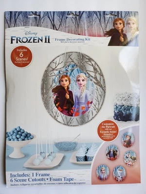 DISNEY FROZEN II FRAME DECORATING KIT~ 6 Scenes~ Party Decorations ~ NIP - Image 1 of 4