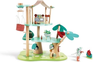 Hape Kiki's Treehouse Headquarters Puppenhaus Spielzeug 21 Teile Green Planet - Bild 1 von 5