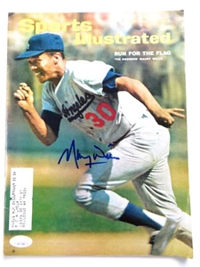 Maury Wills Autographed Magazine Sports Illustrated 1965 Dodgers JSA AG71398 - Picture 1 of 4