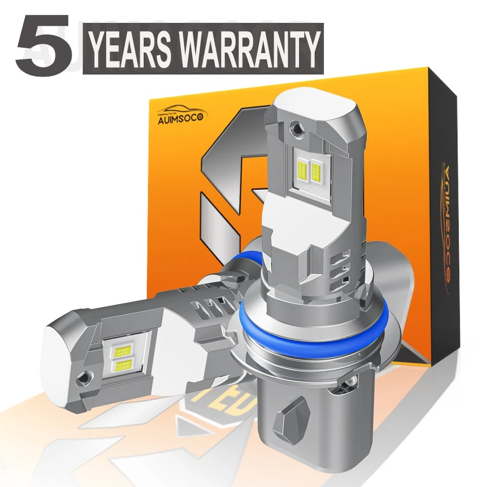 For Plymouth Acclaim Base Sedan 1990-1995 9004 LED Headlight Bulbs Kit Pack of 2 - Image 1 of 4