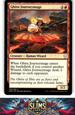 Magic the Gathering MTG Dominaria Ghitu Journeymage #126 Buy 2 Get 1 - Image 1 of 2