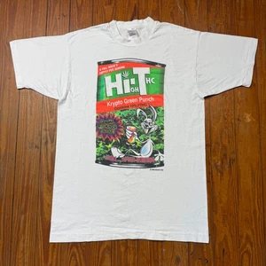Vintage Dog Eat Dog Shirt Herren Größe Large weiß hoch THC Marihuana 1993 90er - Bild 1 von 9