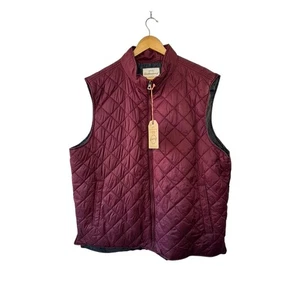 Original Weatherproof Maroon Quilted Puffer Vest Men's XXXL NEW  - Picture 1 of 7