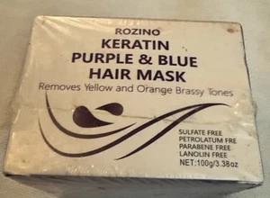 Mascarilla capilar púrpura queratina - Tratamiento acondicionador profundo proteína azul violeta latón - Imagen 1 de 4