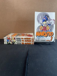 Lot Of 4 Naruto Manga: Vol. 7, 8, 9, 10. Masashi Kishimoto SHONEN JUMP Novels - Picture 1 of 17