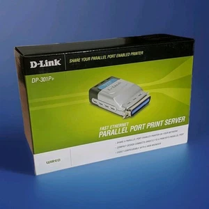 D-Link (DP-301P+) Fast Ethernet Parallel Port Print Server - 1 Centronics Port - Picture 1 of 3