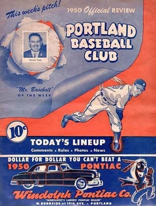 1950 PORTLAND Beavers Baseball Club LINEUP WINDOLPH PONTIAC plus 1 single card - Picture 1 of 2