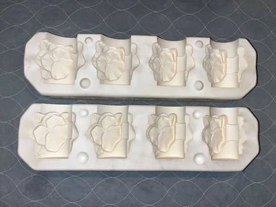 Molde deslizante de cerámica Dona's D-1161 cuatro anillos de servilleta de pensamiento Foto 1 de 4