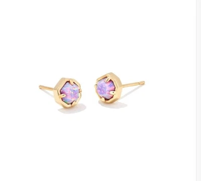 Kendra Scott Nola Stud Earrings Lavender Opal NWT - Image 1 of 4