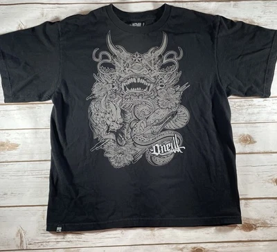 Camiseta De Colección O'Neill Dragon Gráfica Niños XL Negra Skate Surf Streetwear Y2K Foto 1 de 4