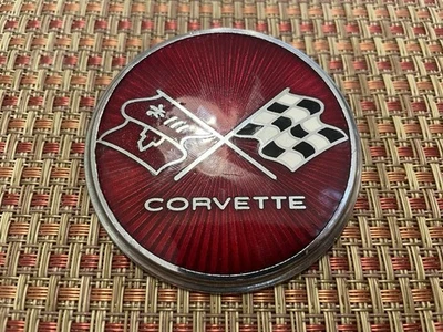 Chevrolet Corvette C3 1975-1976 emblema de puerta de combustible insignia adorno (ON-25-200) Foto 1 de 4