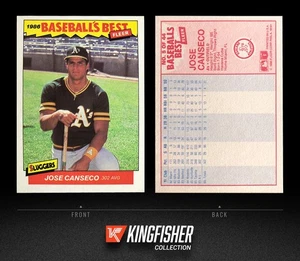Jose Canseco 1986 Fleer Baseball's Best Sluggers Vs. Pitchers RC #5 - Foto 1 di 1
