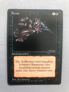 Mtg Carte Magic Fbb Terror German Ger Foreign black bordered NM/LP - Bild 1 von 2