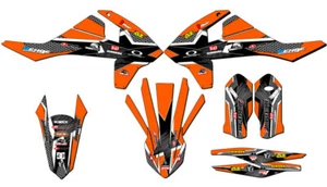 2017-2018 125/150/250 SX PODIUM Orange Senge Graphics Kit Compatible with KTM - Picture 1 of 10
