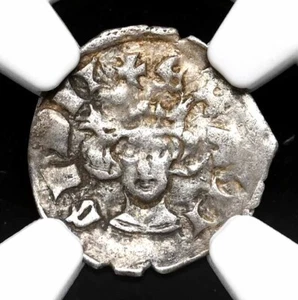 ENGLAND. Edward I Longshanks, 1272-1307. Silver Farthing S-1445A, NGC VF30 - Picture 1 of 4