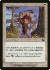 Magic MTG Tradingcard Mercadian Masques 1999 Crossbow Infantry 16/350