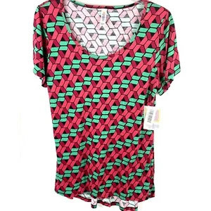 LuLaRoe kurzärmelige Damenbluse Top Größe M mehrfarbig - Bild 1 von 6