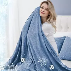 CHOSHOME Cooling Blanket for Hot Sleepers Lightweight Summer Cold Thin Blankets - Picture 1 of 6
