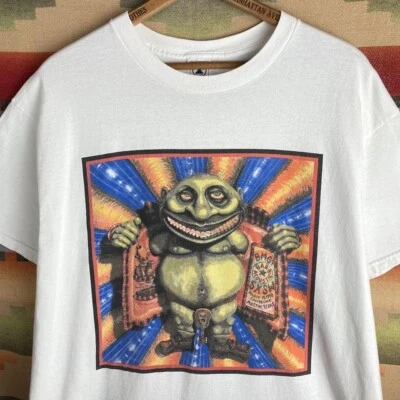 Vintage 90s BMG SXSW Acoustic Concert Art White T-shirt | Size XL - Image 1 of 4