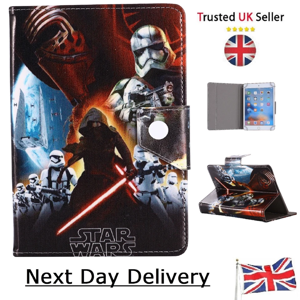Star wars Flip Stand case for iPad Air 1/2 9.7 9th 10.2 Gen 5/6/7/8 Mini 3/4/5/6 - Image 1 of 4