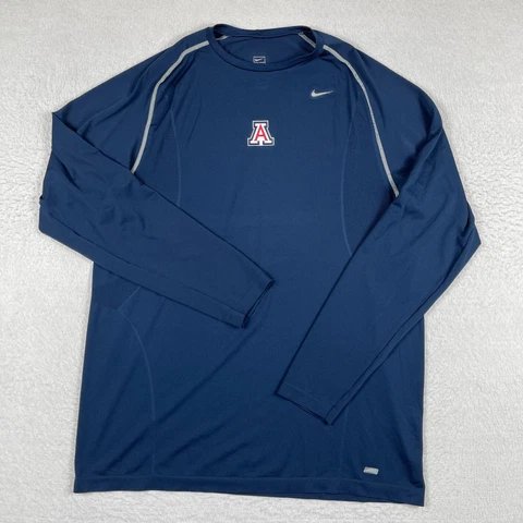 Arizona Wildcats Shirt Mens XXL Blue Nike Pro Basketball Football Performance Cover