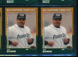 Lot (2) 2004 Choice #27 Jim Bowie New Hampshire Fisher Cats (BY45) SWSW6