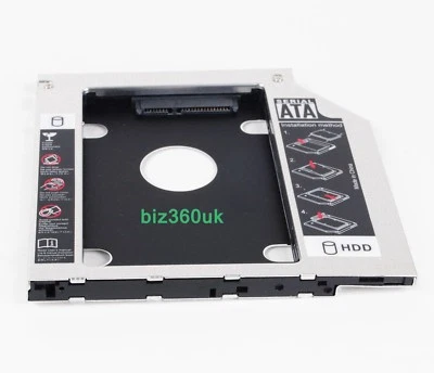 Laptop SATA 2nd HDD SSD Hard Drive Caddy for Dell E6420 E6430 E6530 E6330 - Image 1 of 4