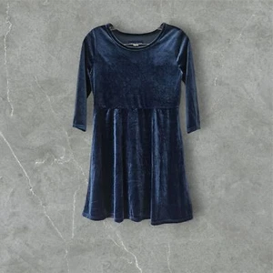 Simply Styled By Sears Girls Dress Long Sleeve Velvet Swing Twirly Skater XL - Picture 1 of 12