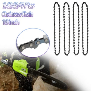 1/2/3/4Pcs 18inch Chainsaw Chain Blade Replacement Tool .325" Pitch 72DL .050" - Bild 1 von 16